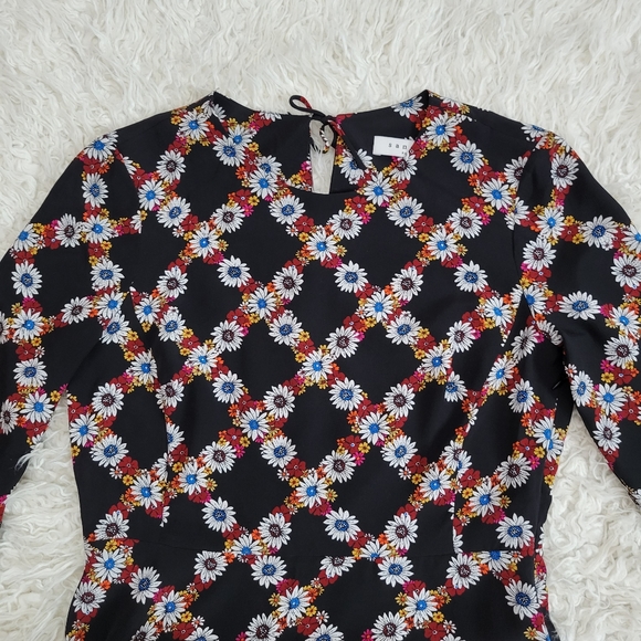 Sandro Paris Rony Silk Floral Dress - Picture 6 of 12